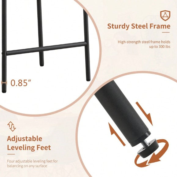 Ivory White Furry Bar Stool Set With Metal Black Frame Modern Sherpa Upholstered Dining Chairs With Padded Seat Industrial Counter Stool For Home Bars Kitchens Cafes Lounges Luxurious Kitchen Chairs Room Decor